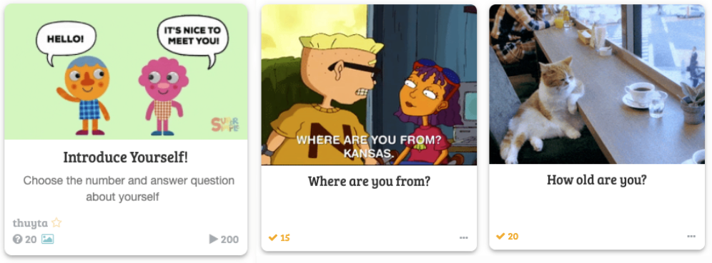 Introduce Yourself Screenshot