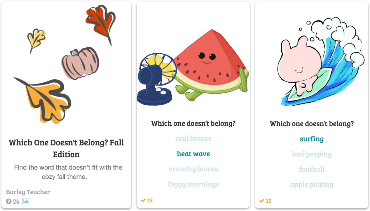 Top 15 Classroom Games for Fall